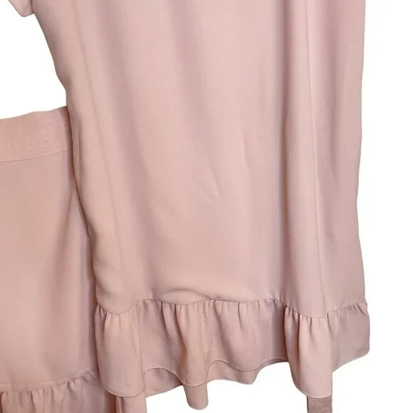 Aritzia Wilfred Ninette Ruffle Wrap Dress in Rose Quartz, M - Picture 6 of 10